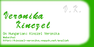 veronika kinczel business card